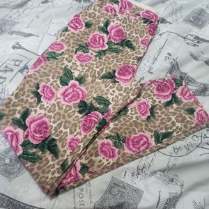 Floral Cheetah Jeggings